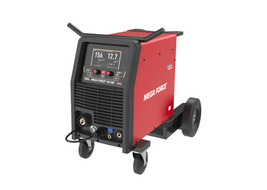 MÁQUINA SOLDADORA INVERSORA ELECTRODO / MIG / TIG / TIG HF / ALAMBRE TUBULAR / 250A / 220V / 1F / #K69089-2 / MEGAFORCE 257 MP LINCOLN ELECTRIC
